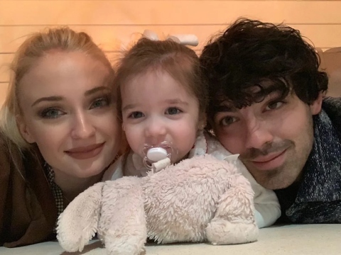 Sophie Turner and Joe Jonas with their daughter